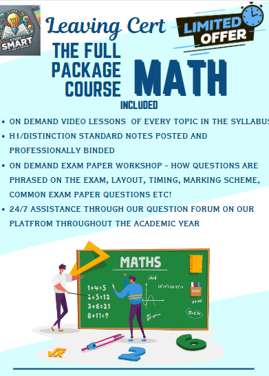 Full Package Course -  Leaving Certificate Maths Higher Level