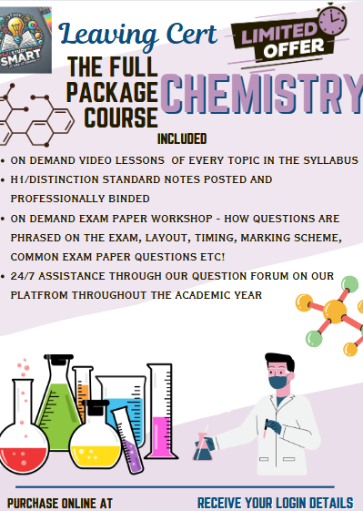 Full Package Course - Leaving Certificate Chemistry Higher Level